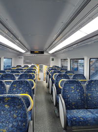 Interior of train