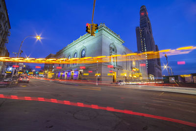 City street at night