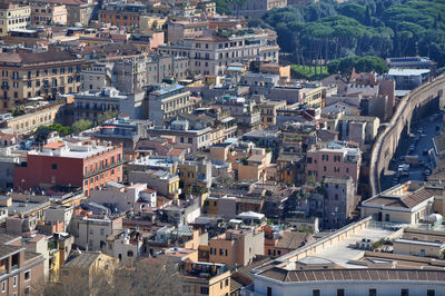 High angle view of cityscape