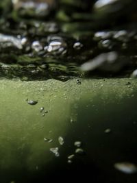 Full frame shot of water drops on lake