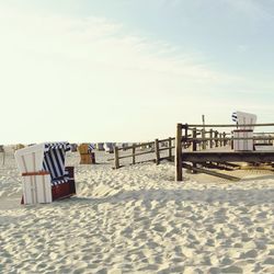 View of empty beach