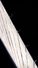 Close-up of water against black background