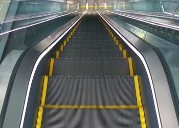 View of escalator