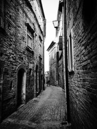 Alley amidst buildings in city