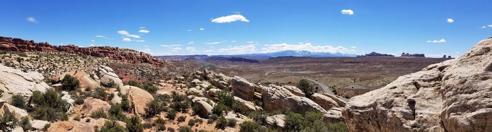 Panoramic view of landscape against sky