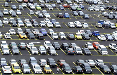 Full frame shot of parking lot