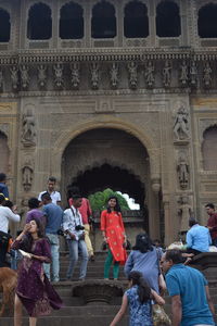 Group of people in historic building