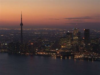 Cityscape at sunset