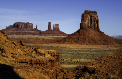 Scenic view of rock formations