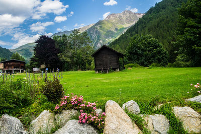 Montroc in chamonix in haute savoie in france