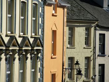 Exterior of residential buildings in city