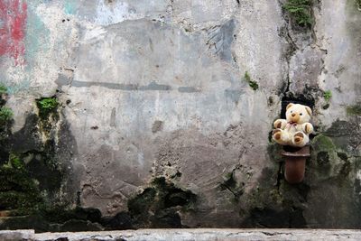 Close-up of weathered wall