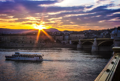 River at sunset