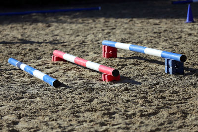 Pipes on field 