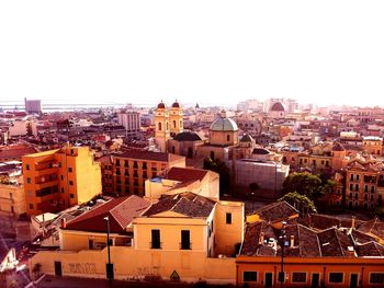 High angle shot of townscape