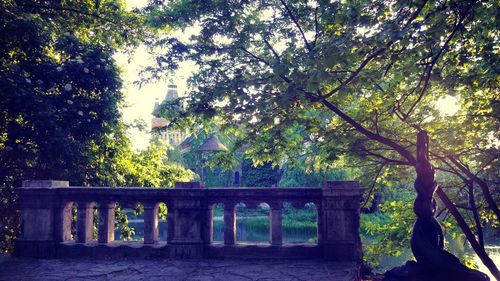 Built structure with trees in background