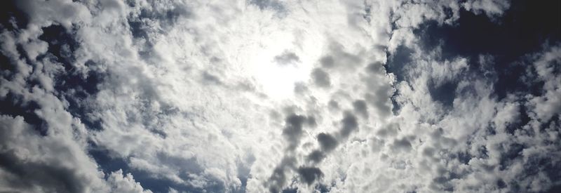 Low angle view of clouds in sky