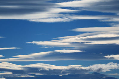 Low angle view of clouds in sky