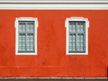 Full frame shot of orange building