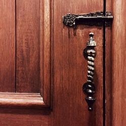 Close-up of wooden door
