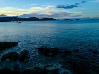 Scenic view of sea against sky