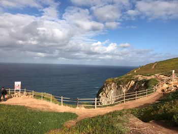 Scenic view of sea against sky