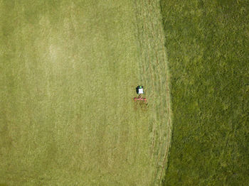 Aerial view of agricultural field