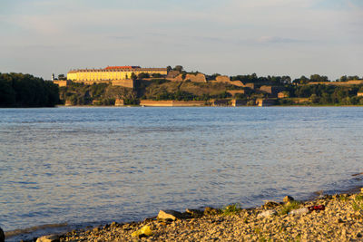 Scenic view of river against sky