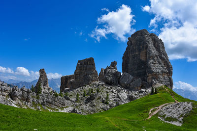 Panoramic view of mountain against sky