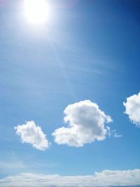 Low angle view of clouds in sky