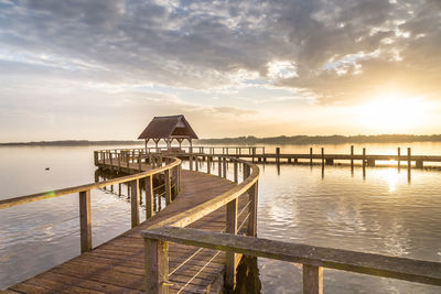 Pier at sunrise