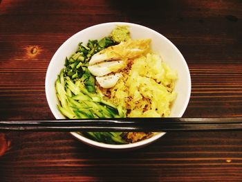 Close-up of salad in plate