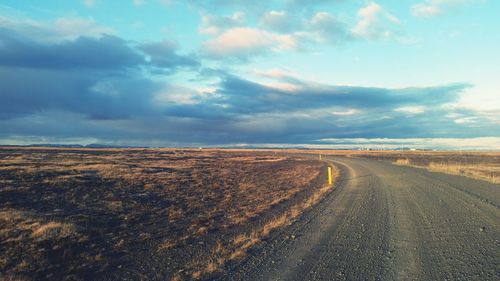 Road passing through landscape