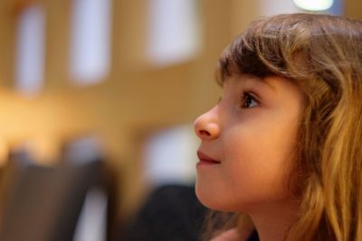 Portrait of girl looking away