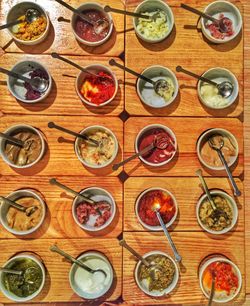 Close-up of food on table