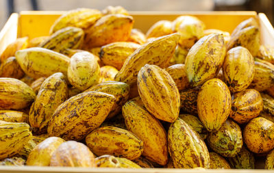 Close-up of fruits for sale in market