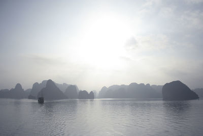 Panoramic view of sea against sky