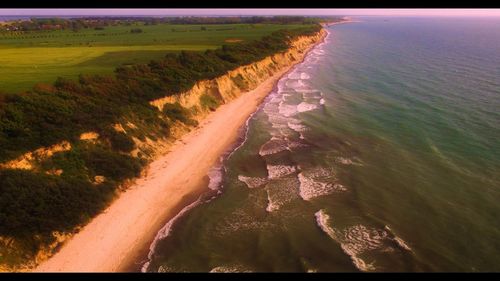 Aerial view of beach