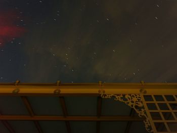 Low angle view of star field against sky at night