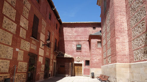 Low angle view of buildings against sky