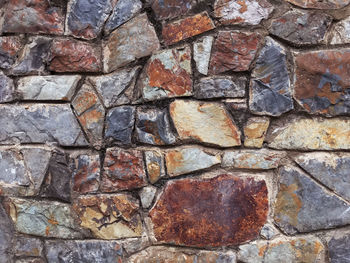 Full frame shot of stone wall