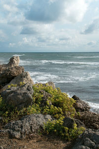 Scenic view of sea against sky