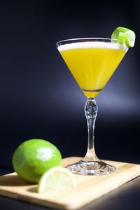 Close-up of drink on table