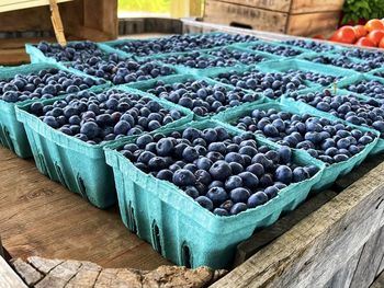 High angle view of vegetables for sale in market