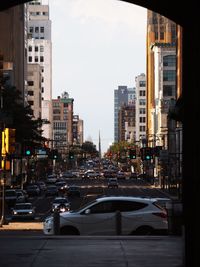 Traffic on city street