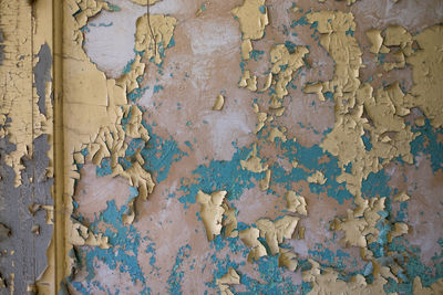 Full frame of weathered wall