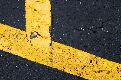 Close-up of road marking