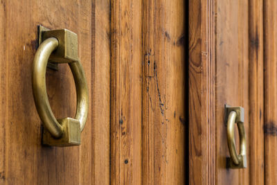 Close-up of door knocker