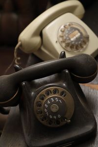 Old dirty telephones 