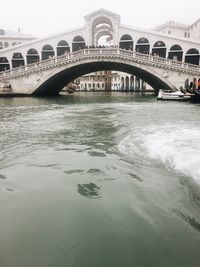 View of bridge over river